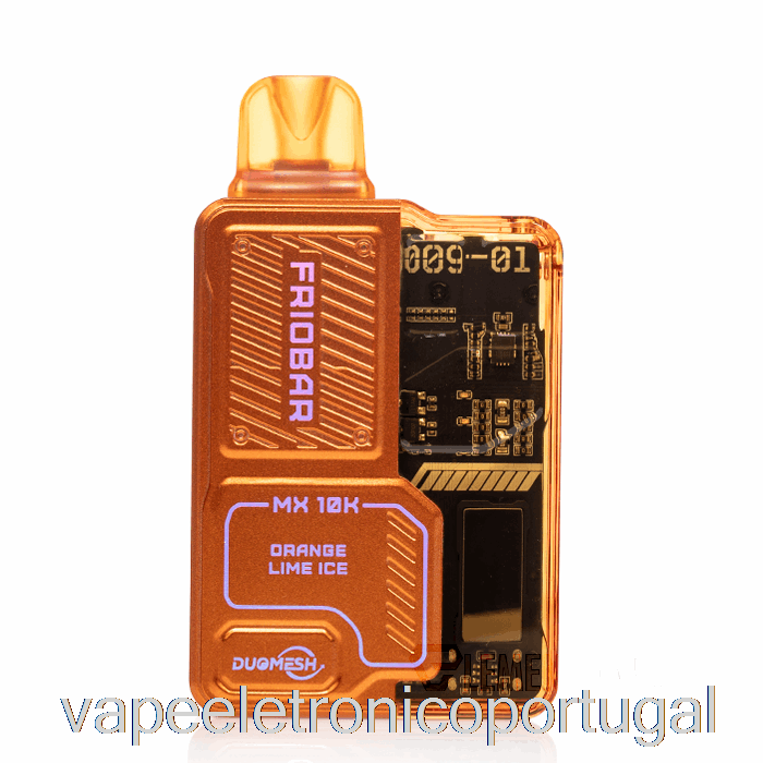 Vape Eletrônico Freemax Friobar Mx 10k Descartável Laranja Limão Gelo